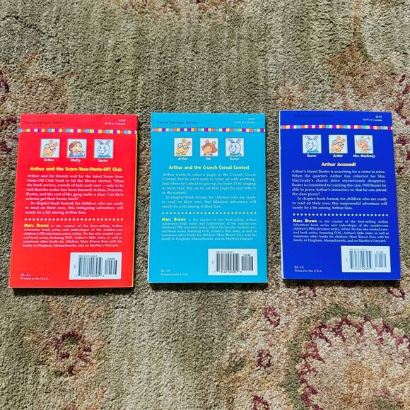 Arthur Chapter Books by Marc Brown Reading Level 3 - 4 PBS Kids NEW - Picture 2 of 2